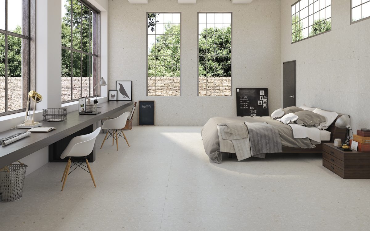 Nantes blanco 100x100 en salón