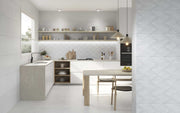 Lille blanco con relieve 40x120