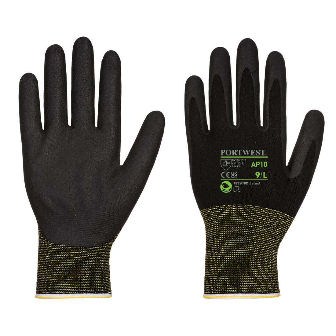 Guante NPR15 de bambú con nitrilo esponjoso - Pack de 12 Vetonek