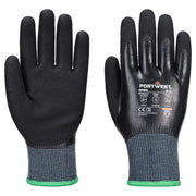 Guante Cold F15 de nitrilo Aqua resistente al corte Negro - Portwest AP53