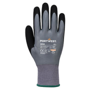 Guante táctil Grip 15 de espuma de látex Gris/Negro - Portwest AP82