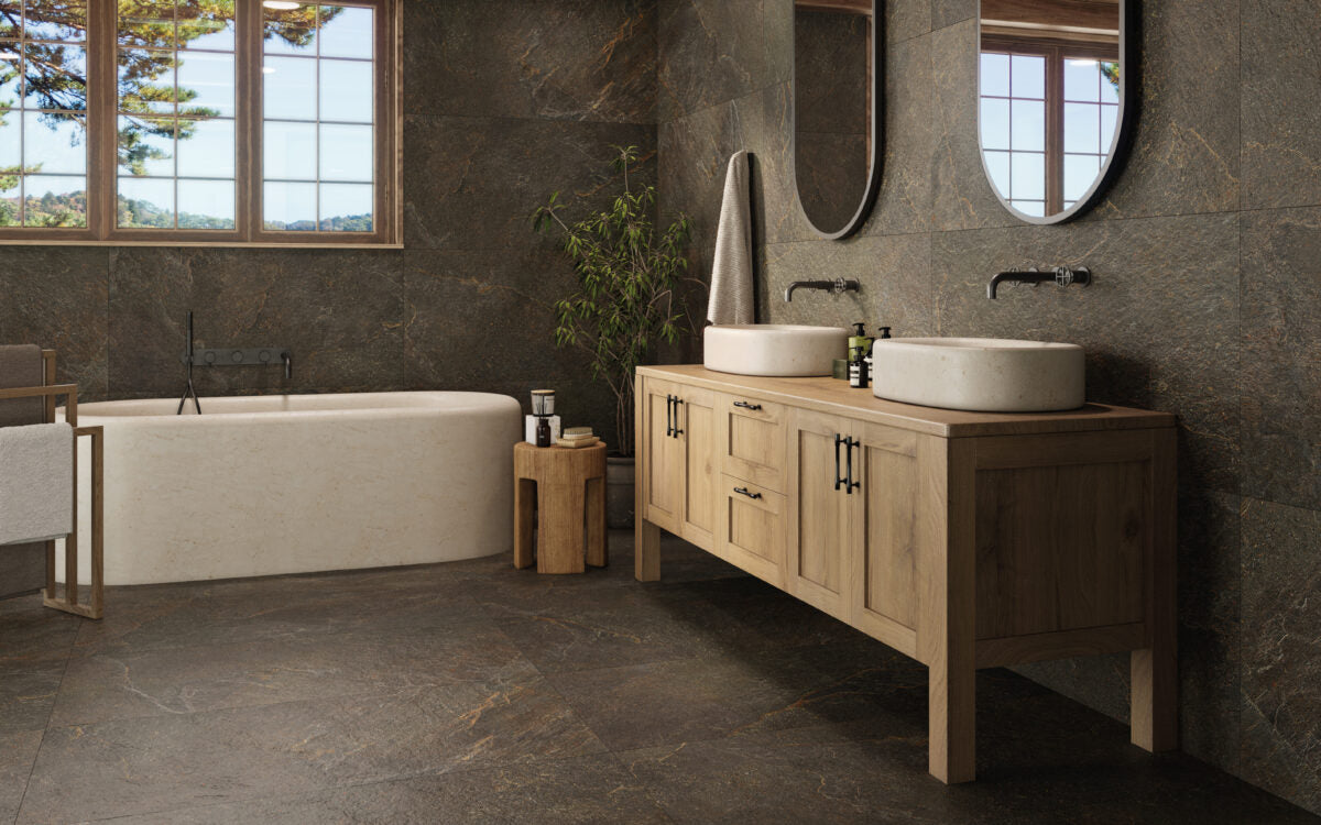 Porcelánico Annecy Oxide 60x120 - baño