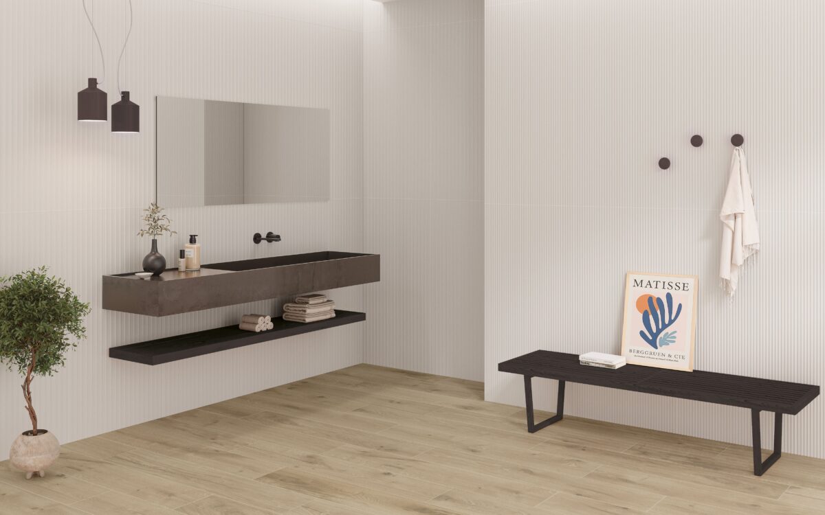 Auxerre Claro relieves en baño