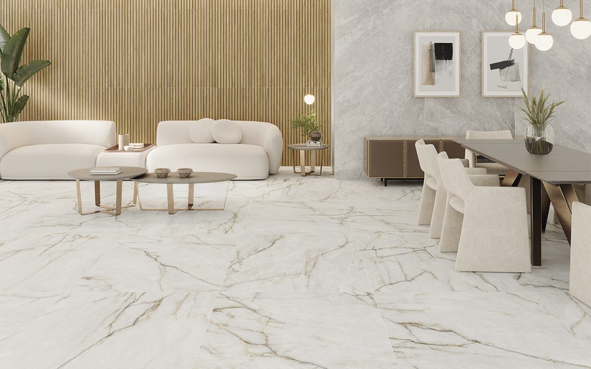 Brive Blanco 100x100 en salón