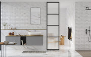 Carrara Relieve Velvet 33x100 en baño