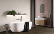 Angers Rose 33x100 en baño