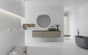 Avignon perla con relieve 33x100 en baño