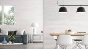 Melun Blanco Relieve 33x100 en salón