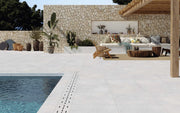 Narbonne Blanco 60x60 20 mm en exterior