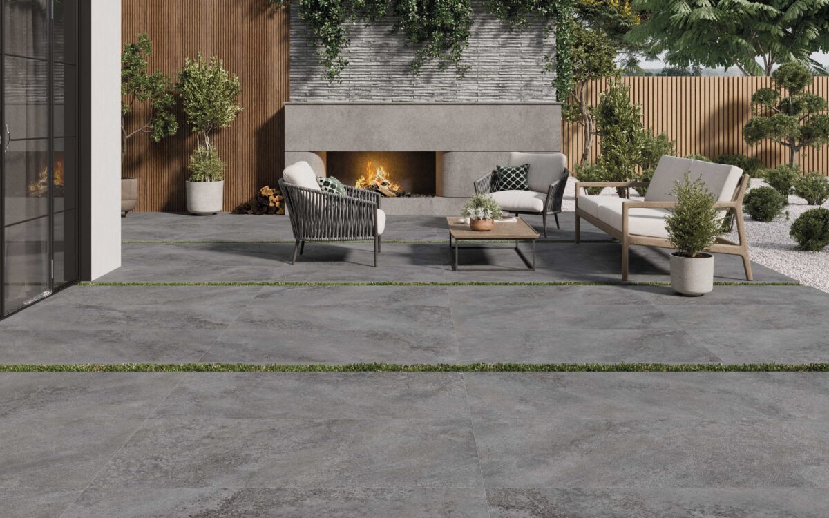 Orleans grafito 20 mm en exterior