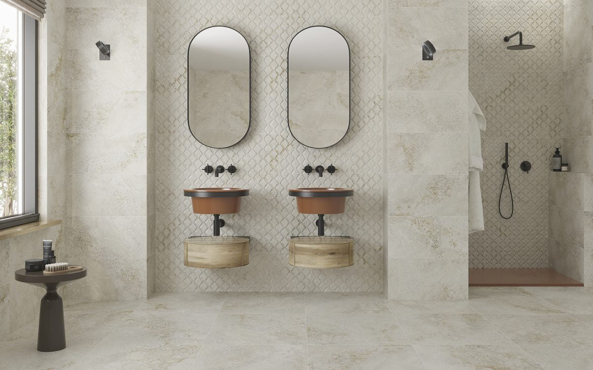 Orleans greige en baño