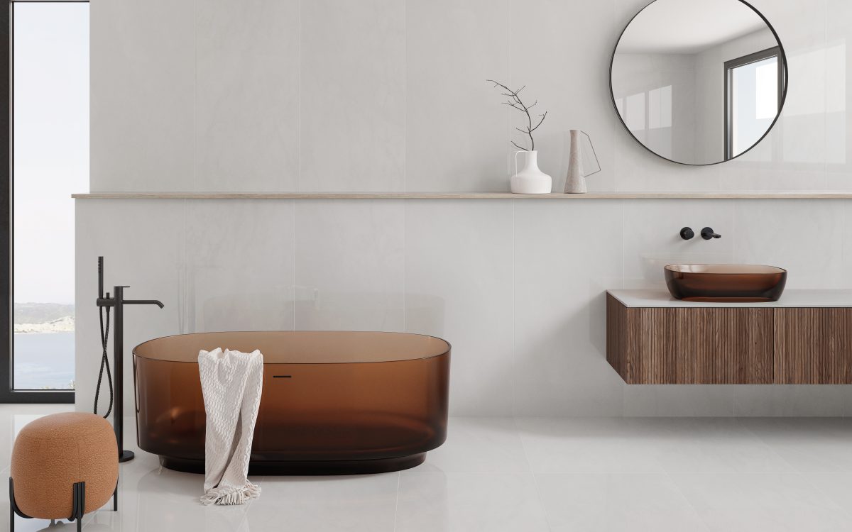 Rennes Blanco 60x120 pulido en baño