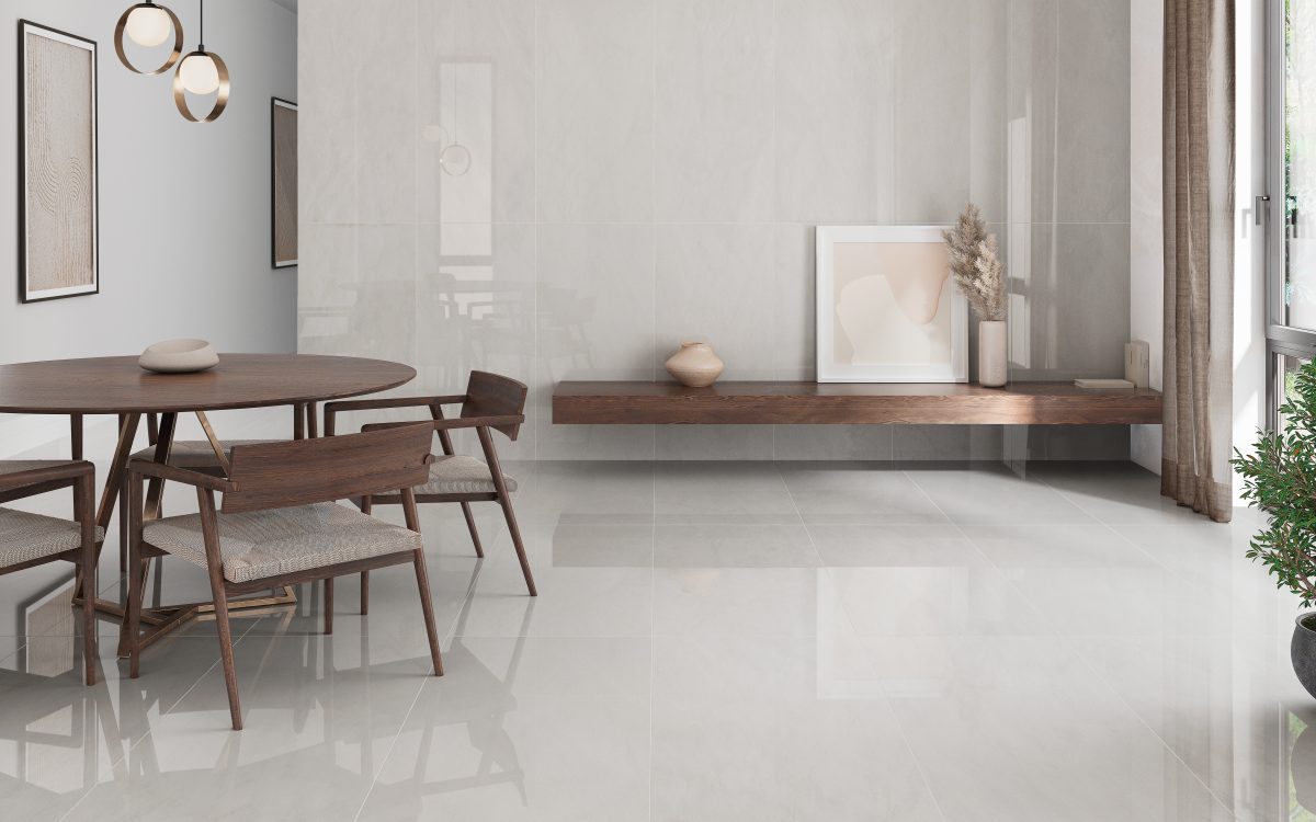 Rennes Blanco 60x120 pulido en salón