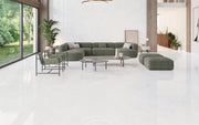 Sète Blanco 120x120 pulido en salón