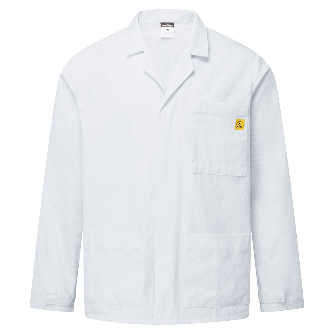 Chaqueta antiestática ESD para laboratorio Blanco - Portwest AS18