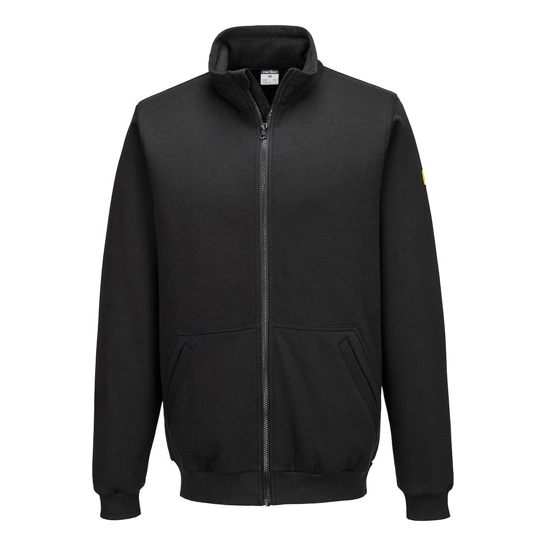 Sudadera Anti-Static ESD Zip Negro - Portwest AS25