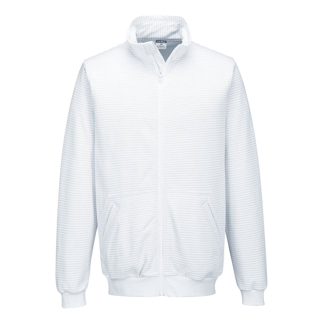 Sudadera Anti-Static ESD Zip Blanco - Portwest AS25