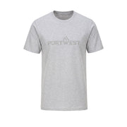 Camiseta de manga corta Portwest Cotton Gris jaspeado - Portwest B198