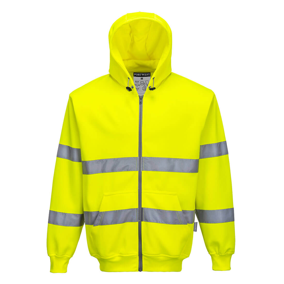 Sudadera de Alta Visibilidad con Capucha y Cremallera - Versatilidad y Estilo Vetonek
