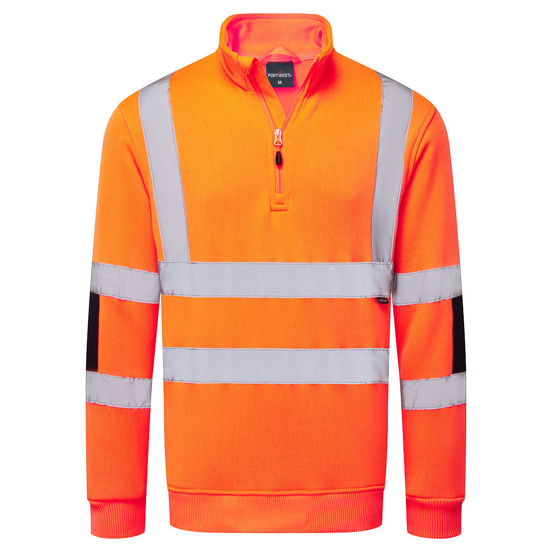 Sudadera de punto de alta visibilidad con media cremallera Naranja - Portwest B314
