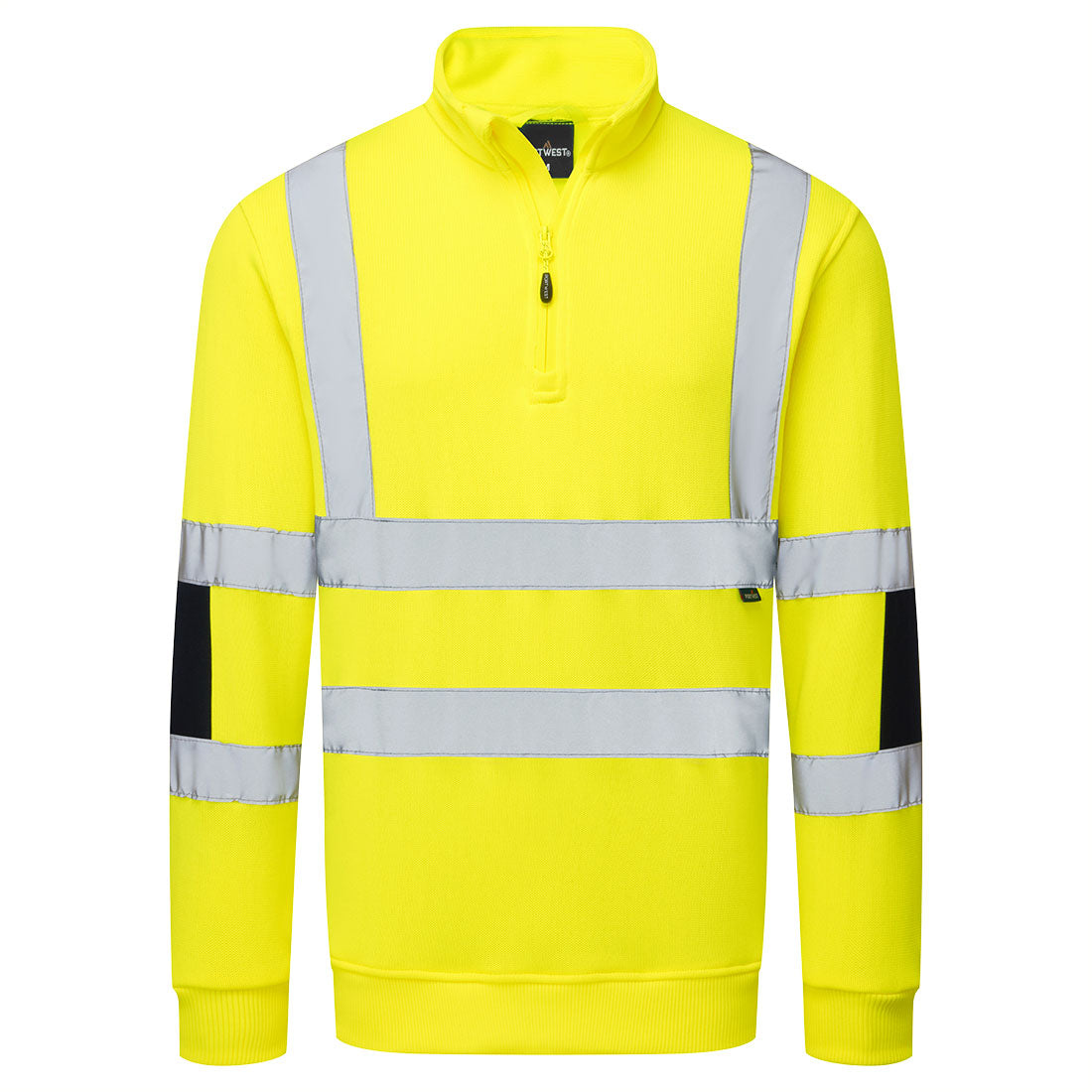 Sudadera de punto de alta visibilidad con media cremallera Amarillo - Portwest B314
