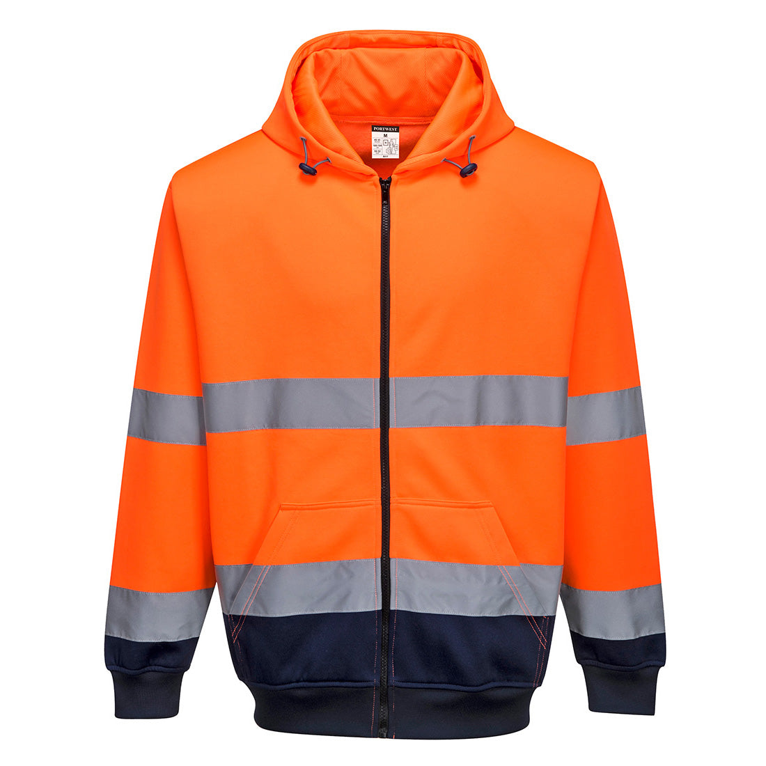 Sudadera con capucha y cremallera de alto contraste Vetonek