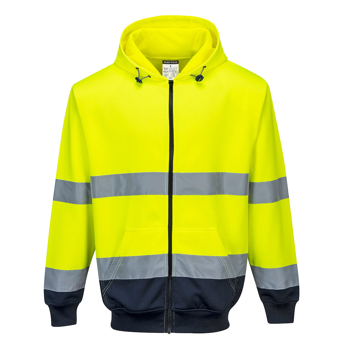 Sudadera con capucha y cremallera de alto contraste Vetonek