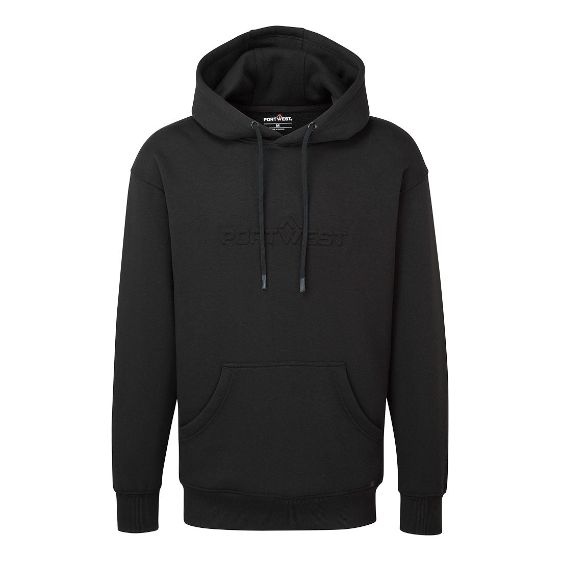 Sudadera con capucha con Portwest en relieve Negro - Portwest B331