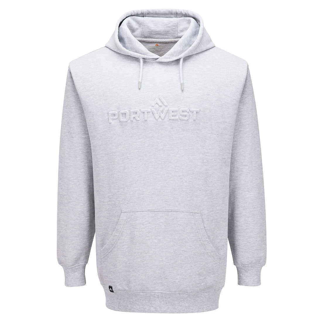 Sudadera con capucha con Portwest en relieve Gris jaspeado - Portwest B331
