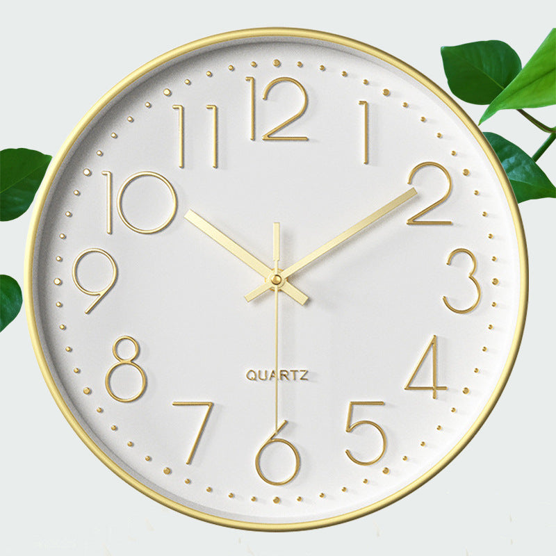 8-inch 20cm Wall Clock, 3D Quartz Wall Clock for Living Room, Hanging Wall Clock, Wall Mounted Clock - Vetonek