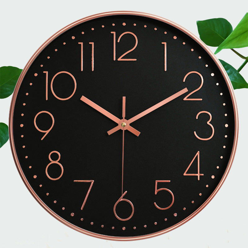 8-inch 20cm Wall Clock, 3D Quartz Wall Clock for Living Room, Hanging Wall Clock, Wall Mounted Clock - Vetonek
