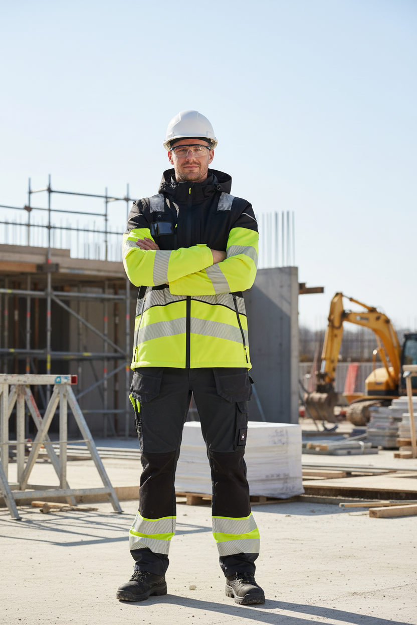 Chaqueta 3 en 1 Alta Visibilidad Impermeable | Trabajo Exterior