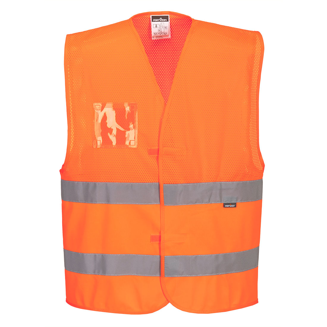 Gilet de Demi-Maille Haute Visibilité avec Deux Bandes Vetonek