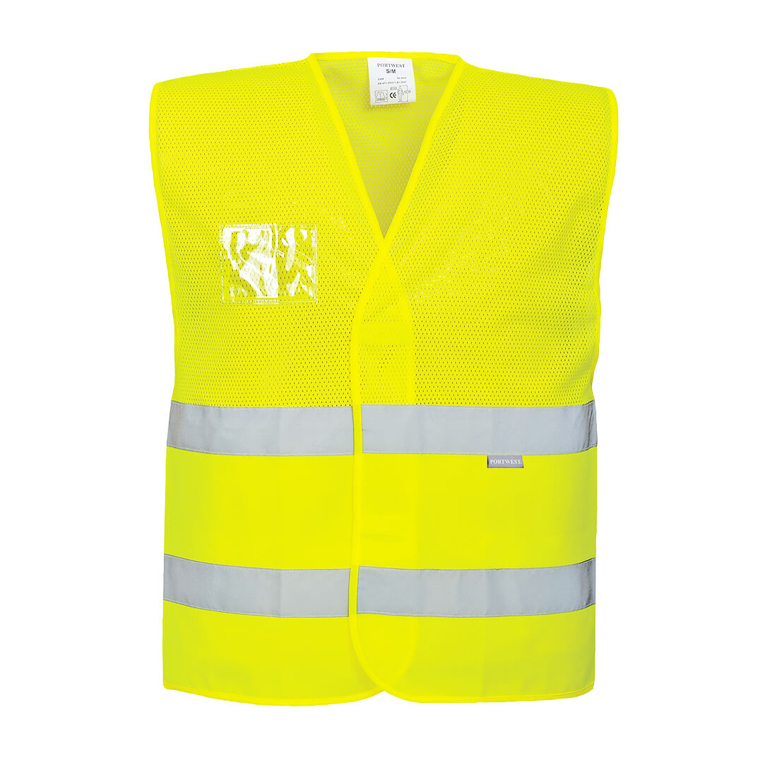 Gilet de Demi-Maille Haute Visibilité avec Deux Bandes Vetonek