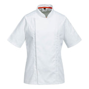 Chaqueta de Cocina de manga corta, para mujer MeshAir Pro Blanco - Portwest C736