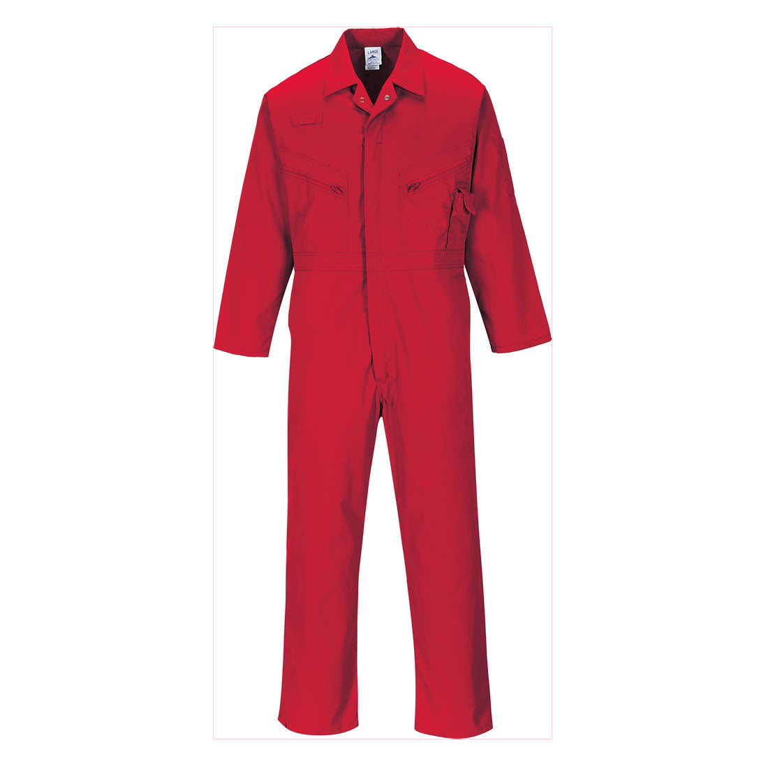 Mono Liverpool con cremallera Rojo - Portwest C813