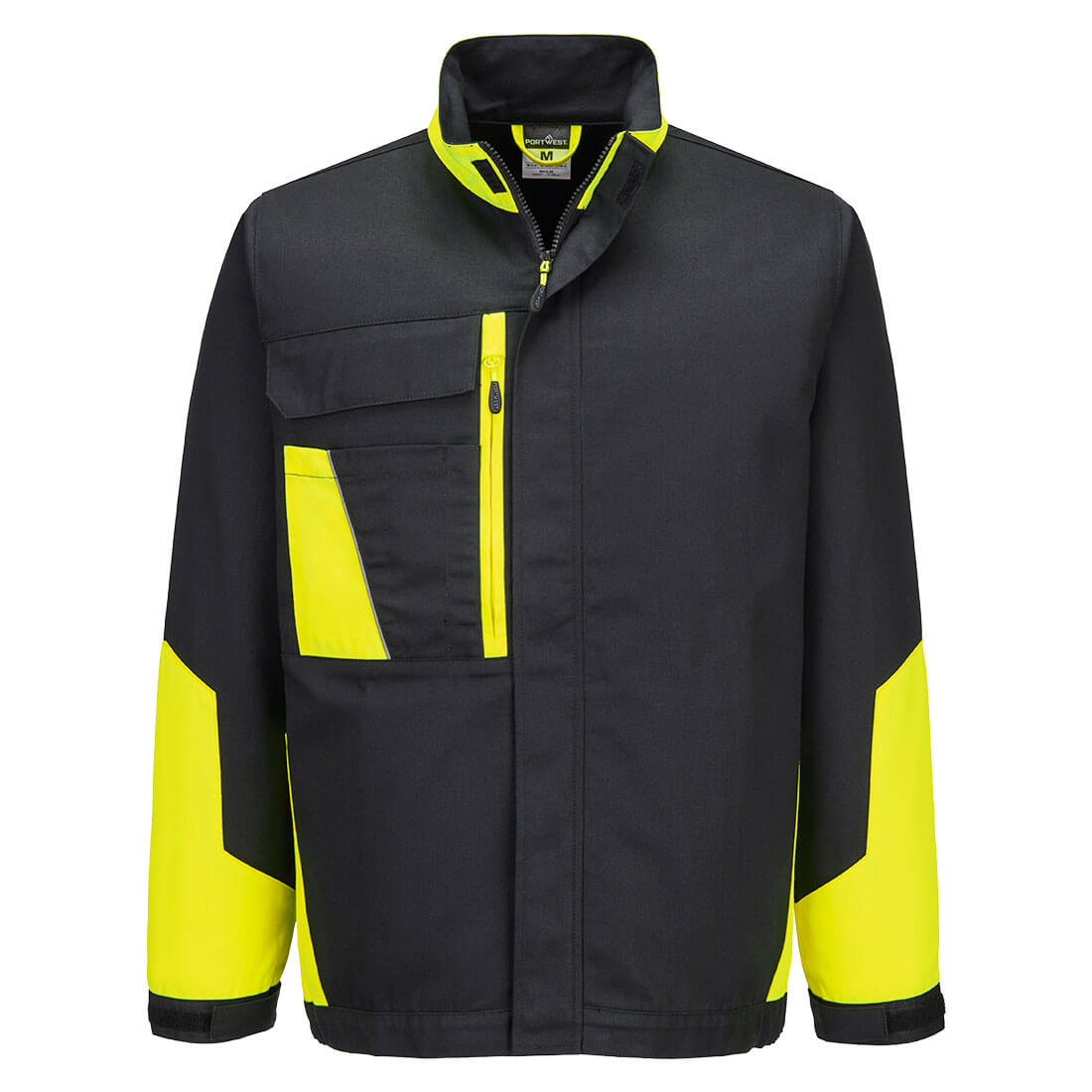 Chaqueta de trabajo de algodón aislante bicolor WX1 Negro/Amarillo - Portwest CD118