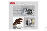 Anillo Inteligente Smart Ring – Monitoreo de Sueño, Oxígeno y Ritmo Cardíaco (Color Negro Metálico) - Vetonek
