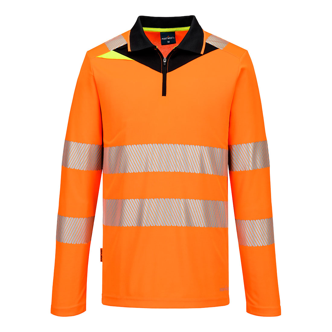 Polo Hi-Vis DX4 manga larga con cremallera - Vetonek