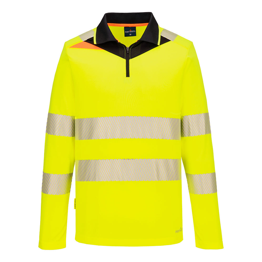 Polo Hi-Vis DX4 manga larga con cremallera - Vetonek