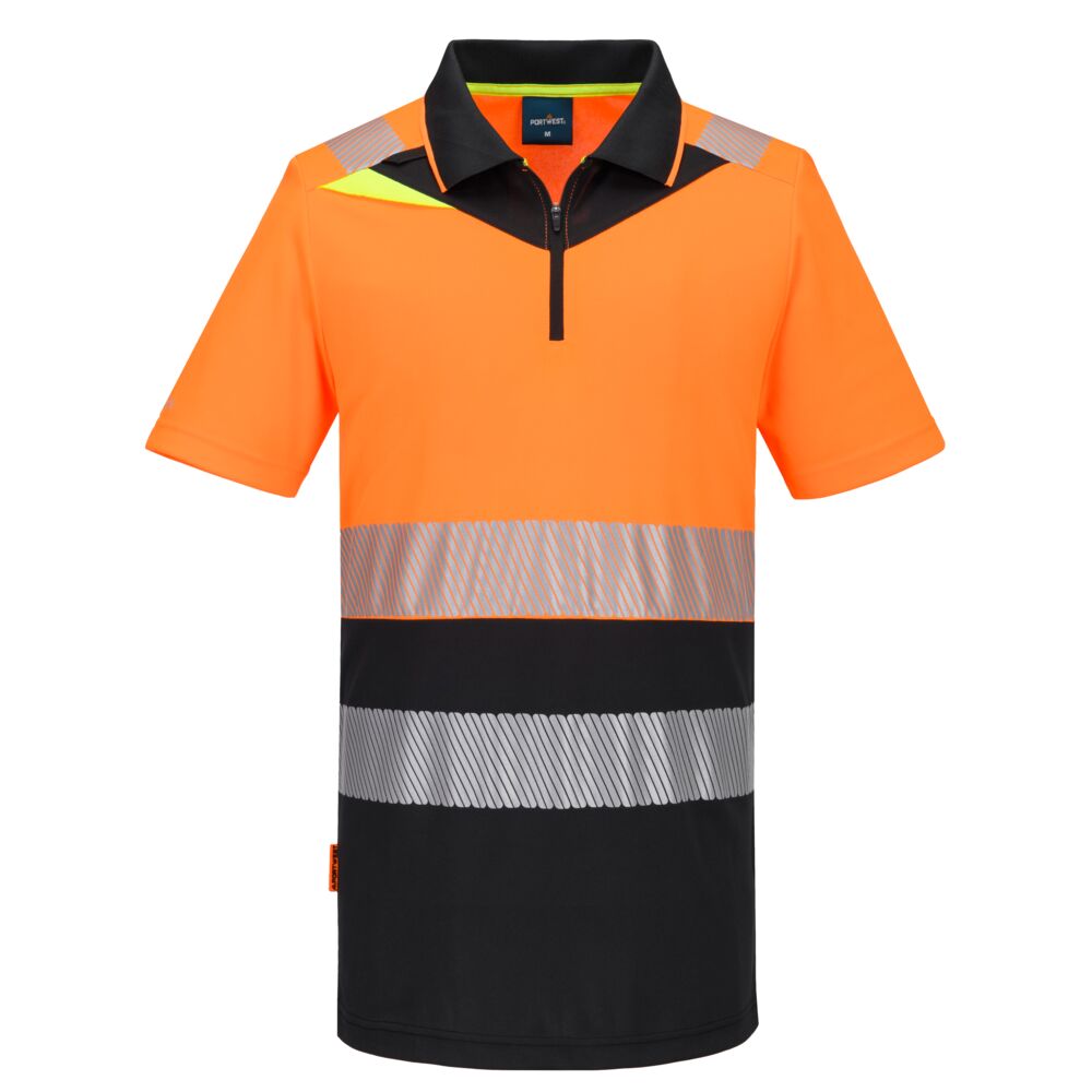 Polo Hi-Vis con cremallera - Vetonek