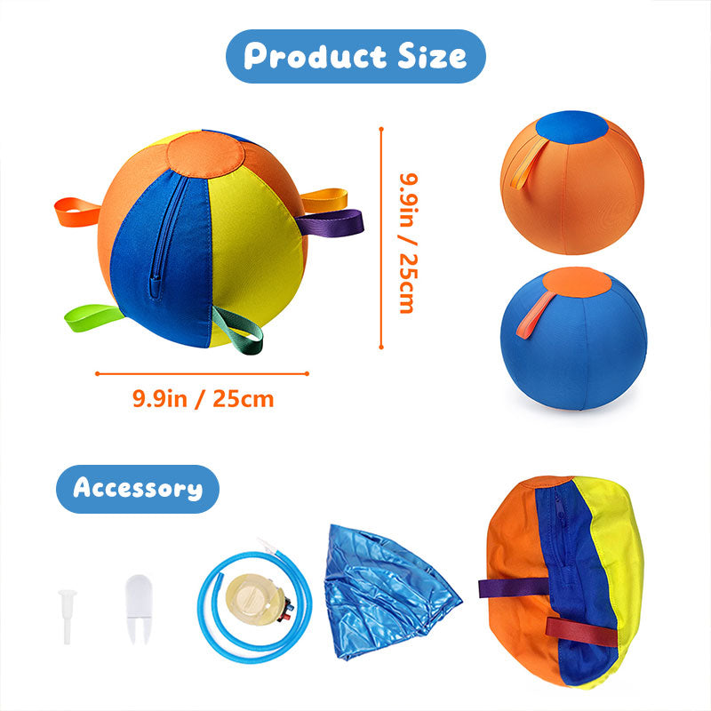 Indestructible Chew Ball for Dogs, Portable Floating Fetch Toy, Aggressive Chew Puppy Toy for Water & Outdoor Play - Vetonek