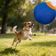 Indestructible Chew Ball for Dogs, Portable Floating Fetch Toy, Aggressive Chew Puppy Toy for Water & Outdoor Play - Vetonek