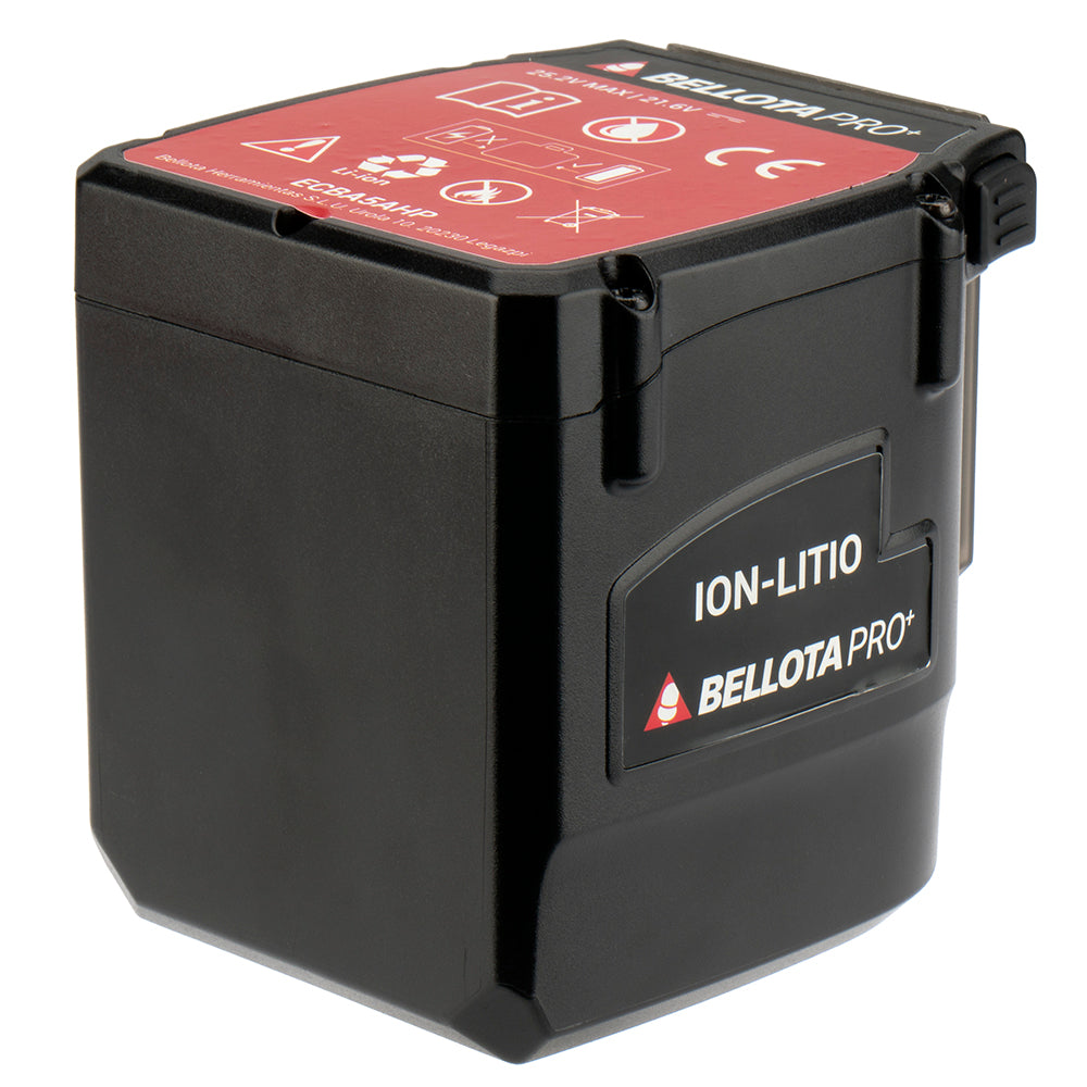 Batería de Litio de 5 Ah Bellota BePower ECBA5AHP para la Gama Eléctrica Profesional y la Tijera Pértiga EPRP140P – vista principal