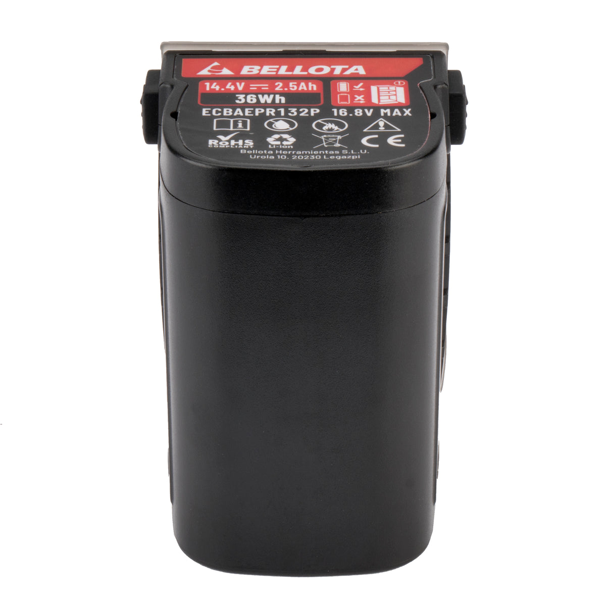 Batería de Litio Bellota BePower ECBAEPR132P de 14,4 V para Tijera de Poda Eléctrica EPR132P – vista de detalle