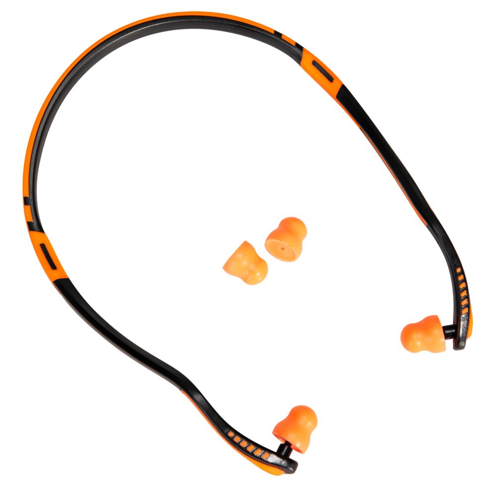 Tapones auditivos Easy Fit PU con banda (2 pares) Naranja - Portwest EP11