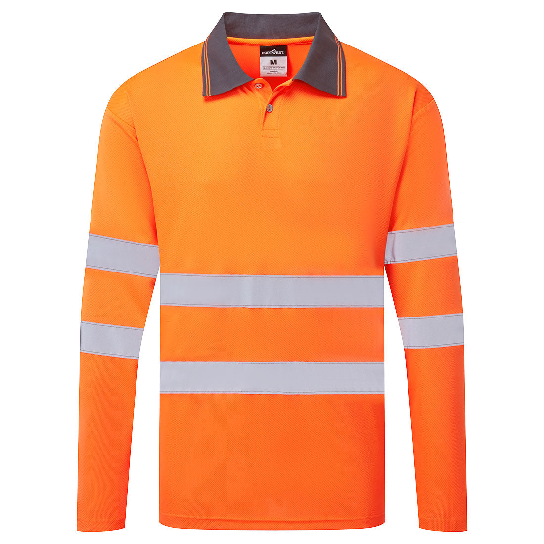 ES1 Essential polo de alta visibilidad de manga larga Naranja - Portwest ES277
