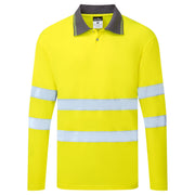 ES1 Essential polo de alta visibilidad de manga larga Amarillo - Portwest ES277