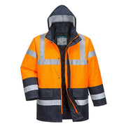 ES1 Essential chaqueta de tráfico de invierno de contraste de alta visibilidad Naranja/Azul marino - Portwest ES466