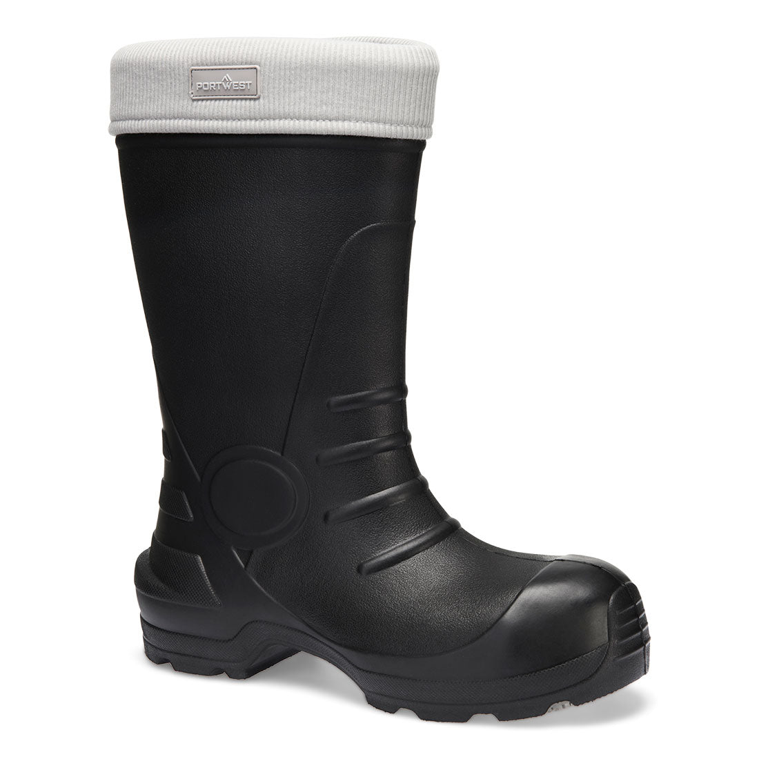 Wellington de EVA composite S5S CI SR Negro/Gris - Portwest FD80